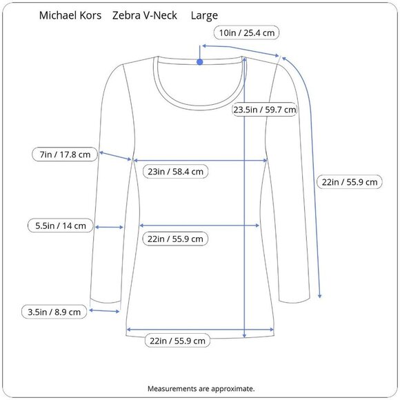 Michael Michael Kors Long Sleeve Black White Zebra Print V-Neck Sweater Large - Picture 14 of 15